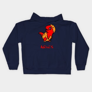 Aries dinosaur baby Kids Hoodie